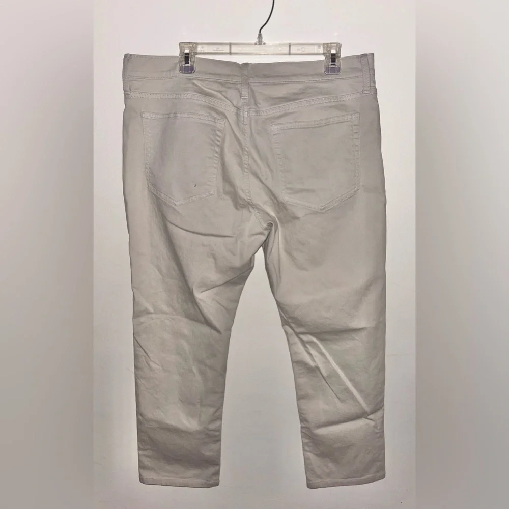 NWT J.Crew Factory Straight-fit garment-dyed five-pocket pant in Stone 35 x 30